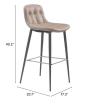 Zuo Modern  – Tangiers Bar Stool Set of 2, 40.2
