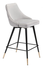 Zuo  – Piccolo Counter Stool Gray, 36.4