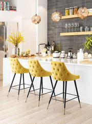 Zuo – Piccolo Yellow Counter Stool, 36.4