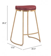Zuo – Bree Counter Stool Pair, 26.2
