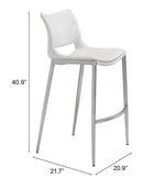Zuo Modern Barstools Set of 2, 40.9