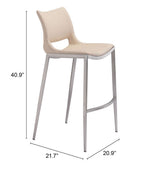 Zuo Modern Barstools Set of 2, 40.9