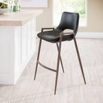 Zuo Modern Desi Mid Century Counter Stool 35.6 Inch High For Kitchen Or Bar