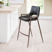Zuo Modern Desi Mid Century Counter Stool 35.6 Inch High For Kitchen Or Bar