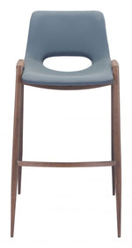 Zuo Modern Modernist Bar Chairs With Faux Wood Finish Frame