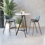 Zuo Modern 39 Inch Bar Height Stools In Mid Century Design