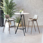 Zuo Modern Faux Leather Barstools For Kitchen Island Or Pub Table