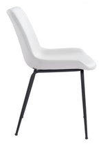 Upholstered Dining Chairs for Kitchen or Dining Room – White