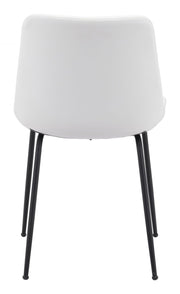 Contemporary White Dining Chairs for Home or Café