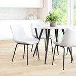 Modern White Dining Chairs (Set of 2)
