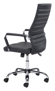 Executive Tufted Faux Leather Office Seating by Zuo Modern