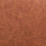 Vintage Brown Faux Leather Dining Chair Set with Black Steel Legs