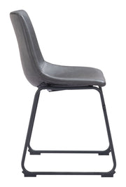 Industrial Charcoal Dining Chairs 31.3