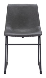 Transitional Faux Leather Chairs for Dining Room – Set of 2
