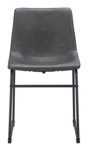 Transitional Faux Leather Chairs for Dining Room – Set of 2