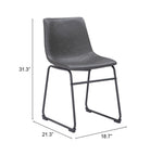 Modern Charcoal Dining Chairs 31