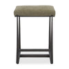 Uttermost – Midas Bronze Counter Stool, 18.5"x26"x15.5", Moss Polyester Seat, Antique Bronze Iron Legs, Modern Luxury