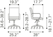 Swivel Office Chair 38.2