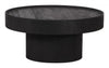 Black Mango Wood Coffee Table, 13.4" H Round Top – Zuo Modern