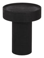 Watson Side Table 20"H, Black Mango Wood Modern Accent Table By Zuo Modern