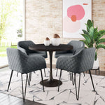 Braxton Upholstered Dining Chairs with Armrests – Set of 2 by Zuo