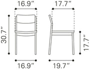 Chic Dining Chairs with Smooth Velvet Seat and Wooden Legs – Pair