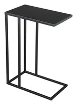 Atom Side Table 23.8"H, Black Powder-Coated Iron Modern Accent Table By Zuo Modern