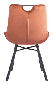 Brown Velvet Dining Chair Set 32.3