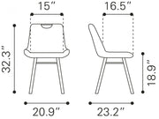 Velvet Dining Chair 32.3