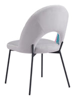 Artistic Multicolor Dining Chair Pair with Soft Velvet Finish