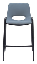 Modern Counter Stools with Arms – Azure Gray Set