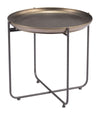 Bronson Side Table Bronze – Modern Industrial Round Table
