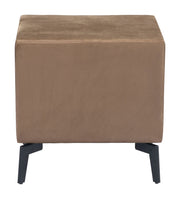 Zuo Montana Side Table Brown – Compact Modern Accent Table With Storage Drawers