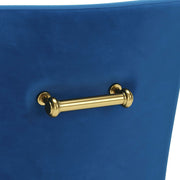 Glam Navy Velvet Dining Chair – Elegant Seating by Zuo Modern