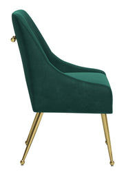 Glam Green Velvet Accent Chair – Elegant Home Seating