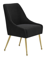 Gold Leg Velvet Dining Chair for Glamorous Interiors