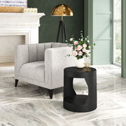 Zuo Modern Nuuk Side Table Black – Sleek Minimalist Indoor Table 20.3