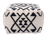 Modern Boho Ottoman – Textured Cotton Weave Design