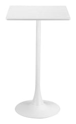 Compact Bar Table for Kitchen or Dining – Modern White Accent by Zuo Modern
