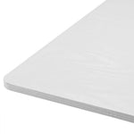 Industrial White Bar Table – Faux Wood Top & Steel Support