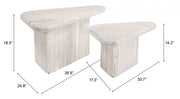 Indoor Accent Coffee Tables with Triangular Design