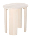 Risan Natural Side Table – Oval Mango Wood Top 23.6"H