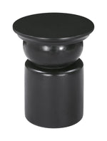 Colombo Side Table - Black 19.7"H, Round Painted Mango Wood Top By Zuo Modern