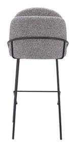 Zuo Modern – Jambi Barstool (Set of 2) in Black & White, 42.9