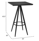 Black Bar Table – Modern Hospitality or Home Bar Accent