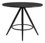 Sleek Modern Dining Table for Four in Black Finish