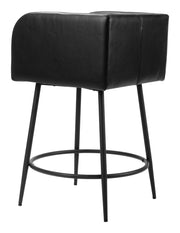Art Deco Style Counter Stool With Ergonomic Footrest