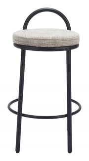 Durable 350 lb Capacity Counter Stool Set With Soft Fabric Seat