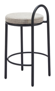 Modern Minimalist Counter Chair Set With Powder-Coated Steel