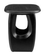 Arasan Accent Table Black 24"H – Modern Square Painted Acacia Wood Table By Zuo Modern